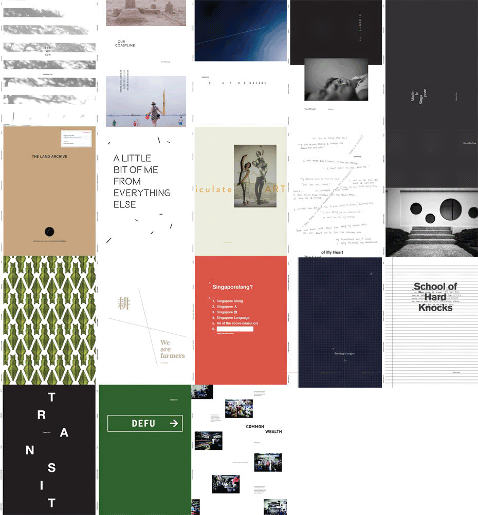 18 of the 20 TwentyFifteen covers. Designed by Jonathan Yuen of ROOTS.